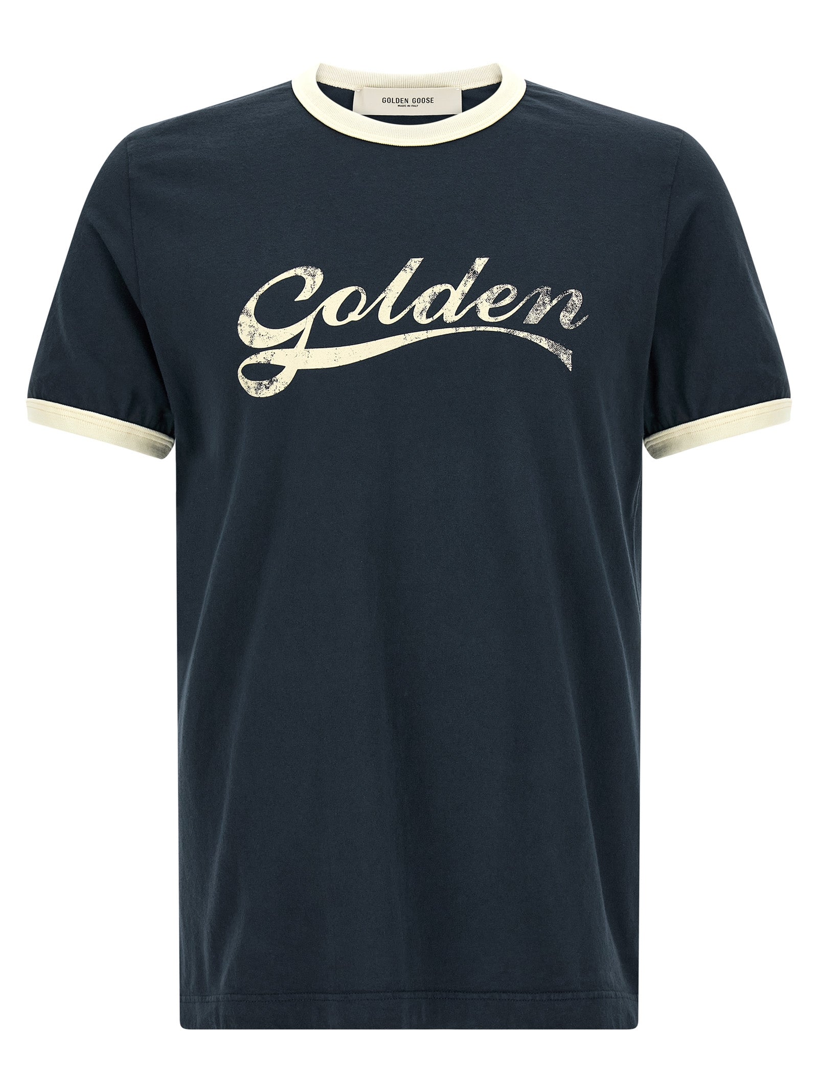 Golden Goose T-Shirt από 100% Βαμβάκι σε Μπλε