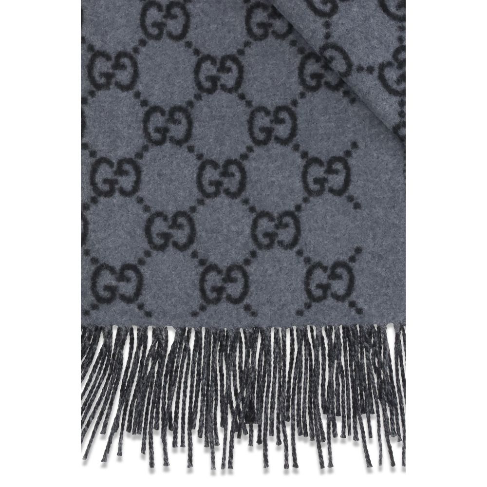 Gucci Φουλάρι από 100% Κασμίρι σε Μπλε
