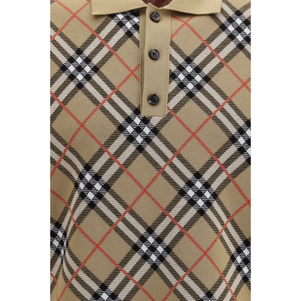 Burberry Βαμβακερό Polo σε Μπεζ