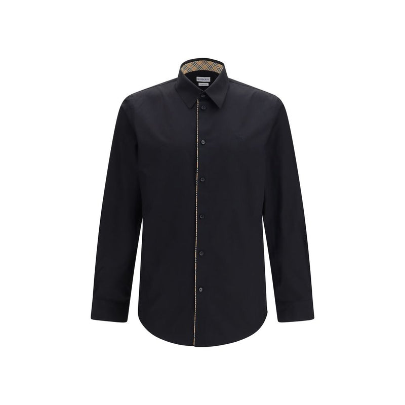 Black Cotton Dress Shirt mens luxury fashion - Mens Edit