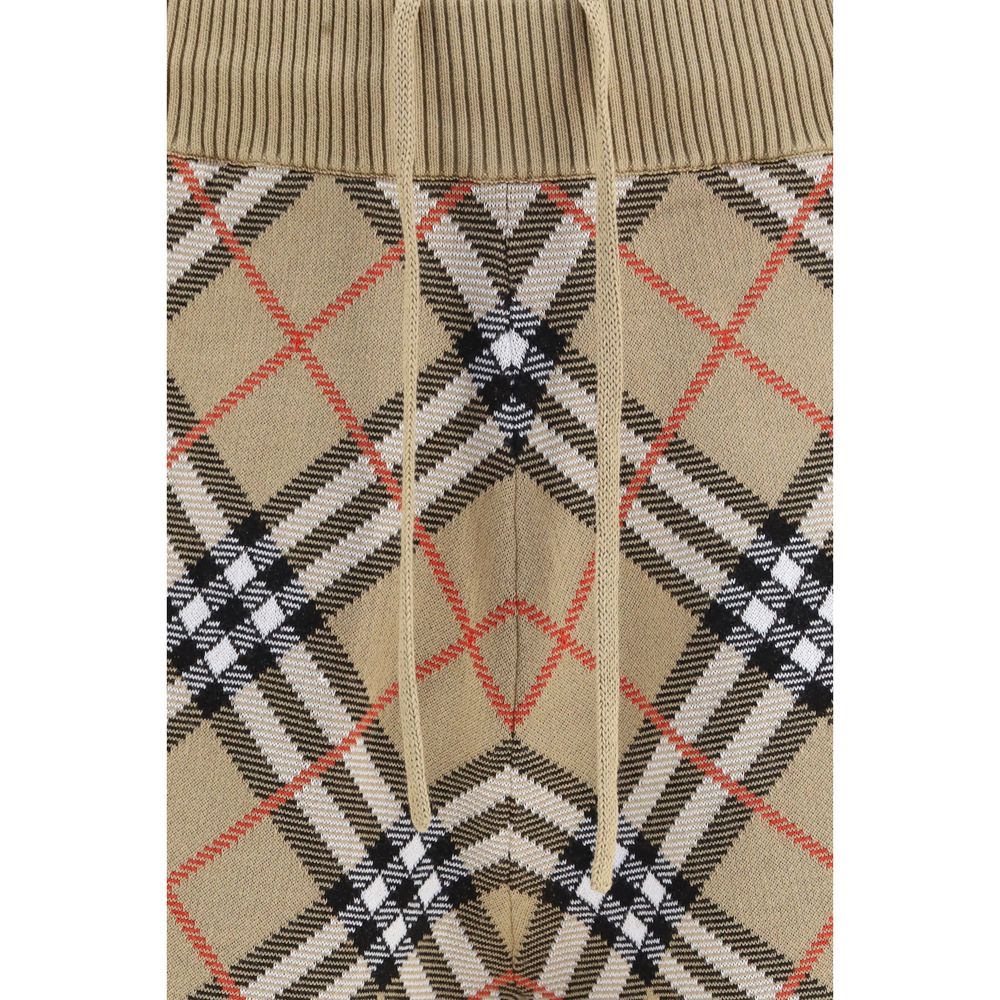 Burberry Βαμβακερό Bermuda Shorts με Check Μοτίβο σε Μπεζ