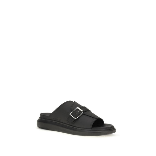 Alexander McQueen Σανδάλια Platform από Δέρμα Μοσχαριού σε Μαύρο