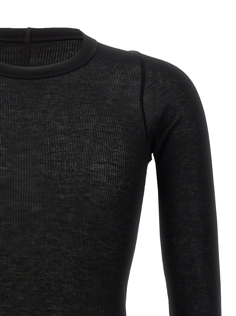 Rick Owens Viscose T-Shirt in Black