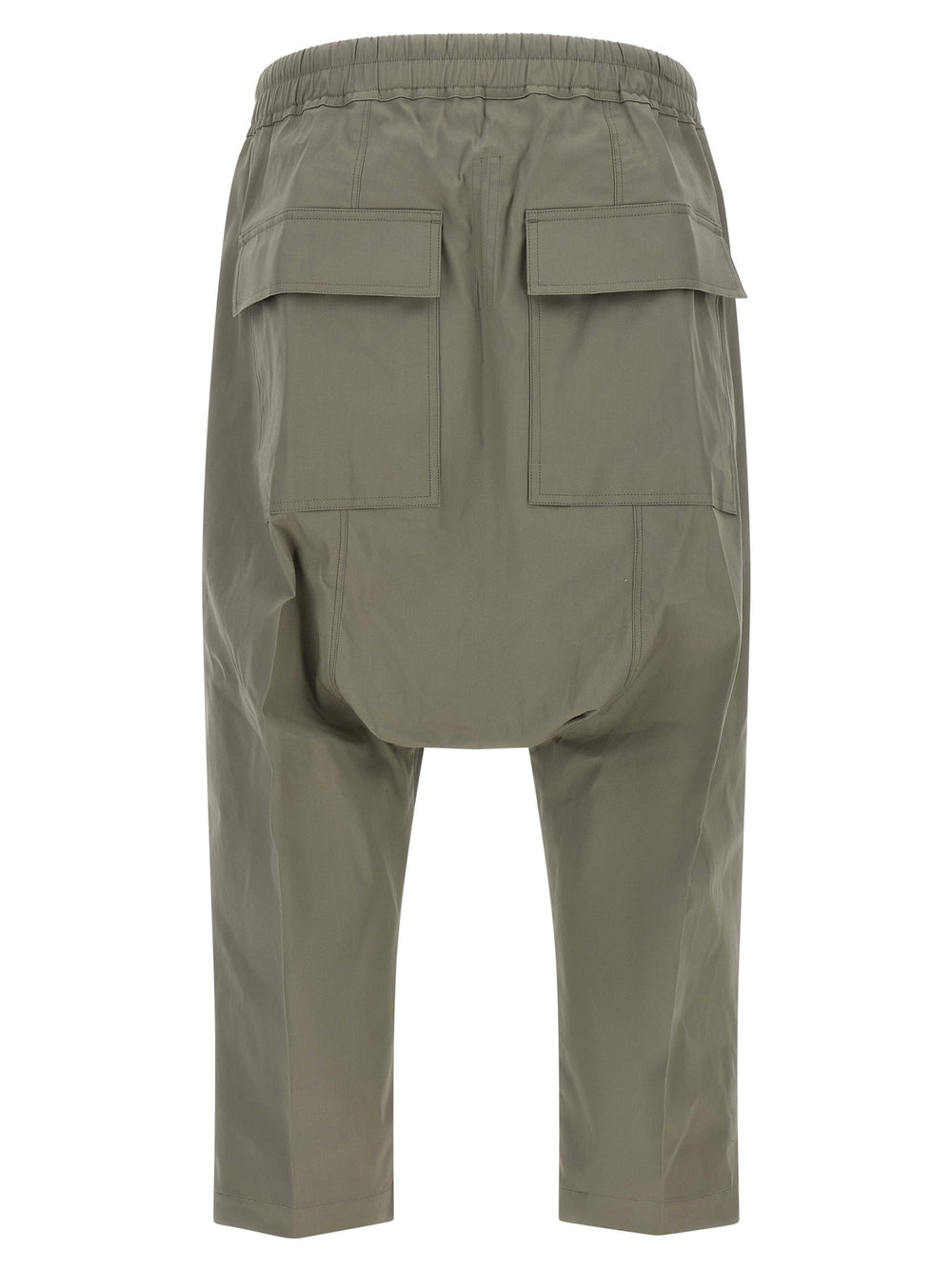 Rick Owens Cotton Cropped Trousers in Gray