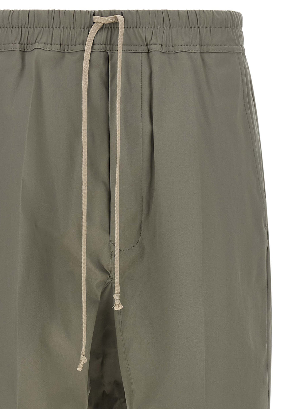 Rick Owens Cotton Cropped Trousers in Gray