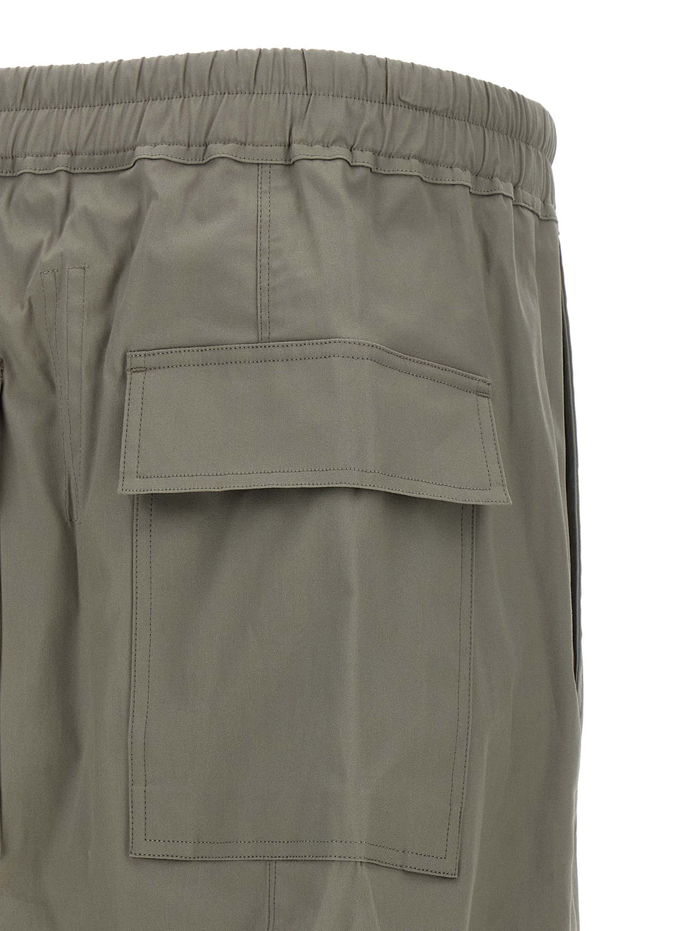 Rick Owens Cotton Cropped Trousers in Gray