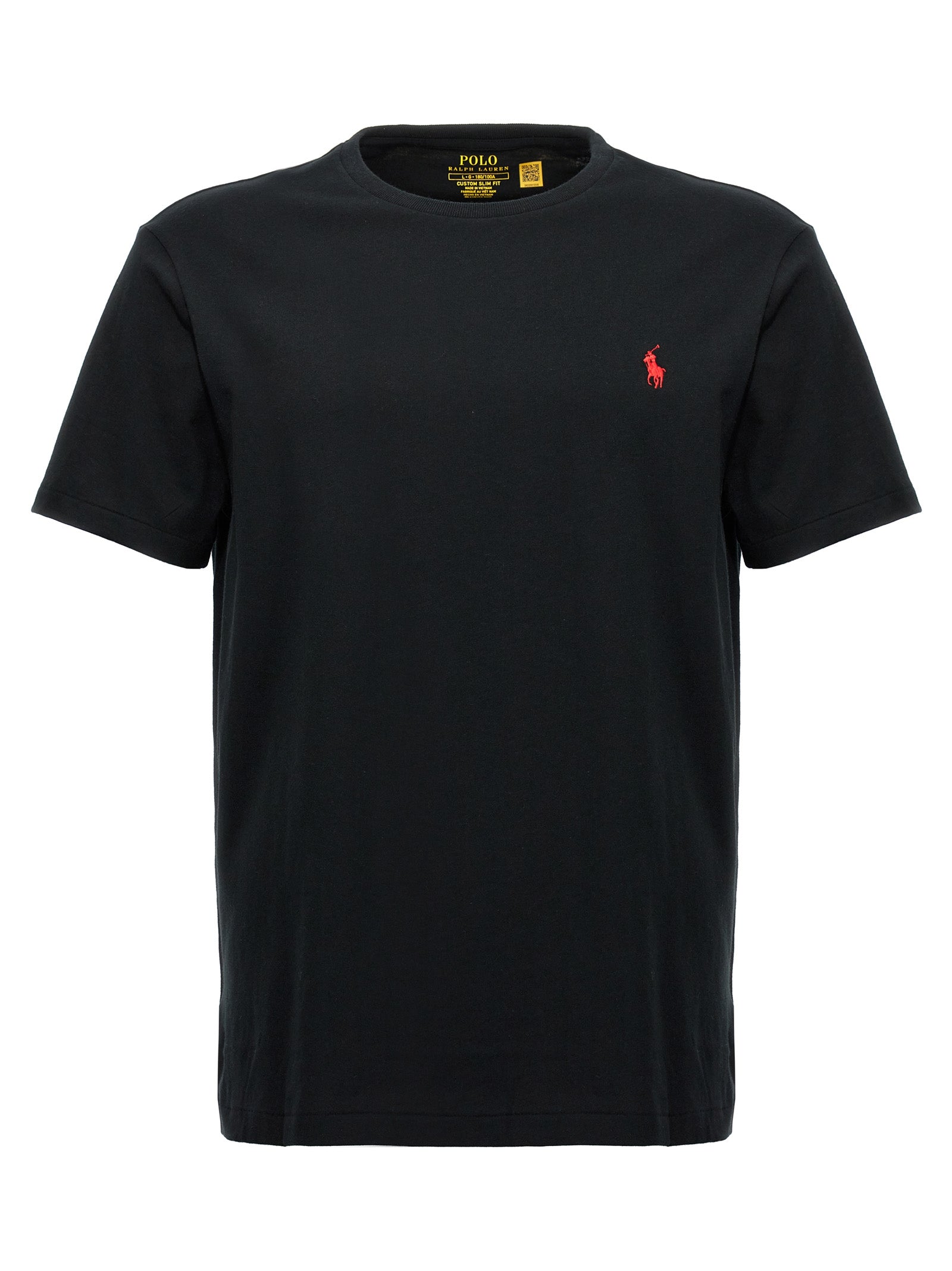 Polo Ralph Lauren Μαύρο Βαμβακερό T-Shirt