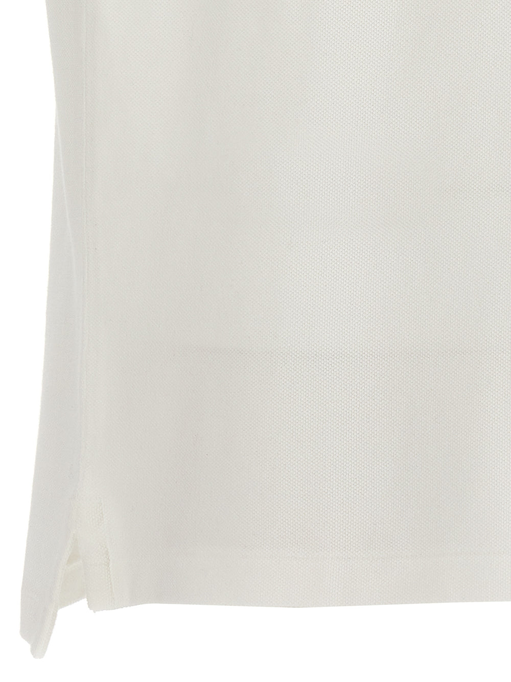 White Cotton Polo Shirt