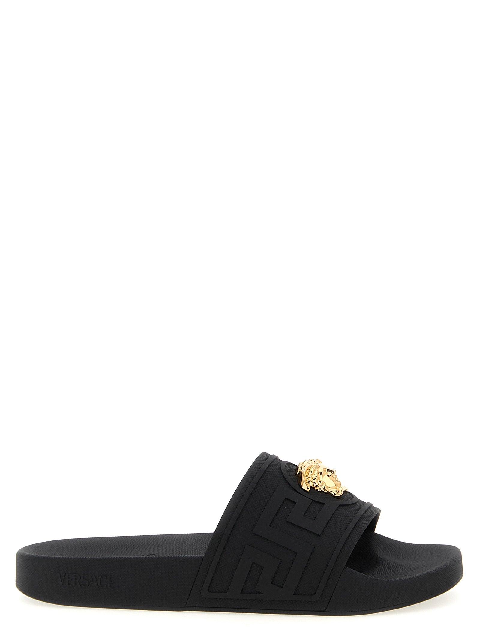 Black Glass Slides mens luxury fashion - Mens Edit
