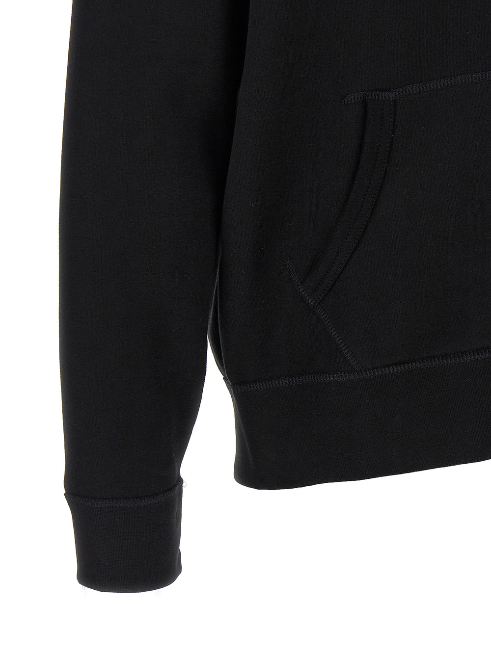 Black Cotton Sweatshirt