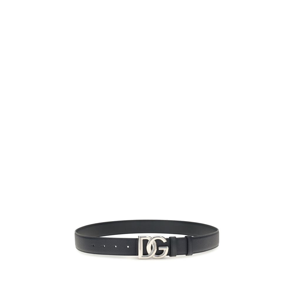 Dolce & Gabbana Ζώνη από δέρμα μοσχαριού σε Μαύρο