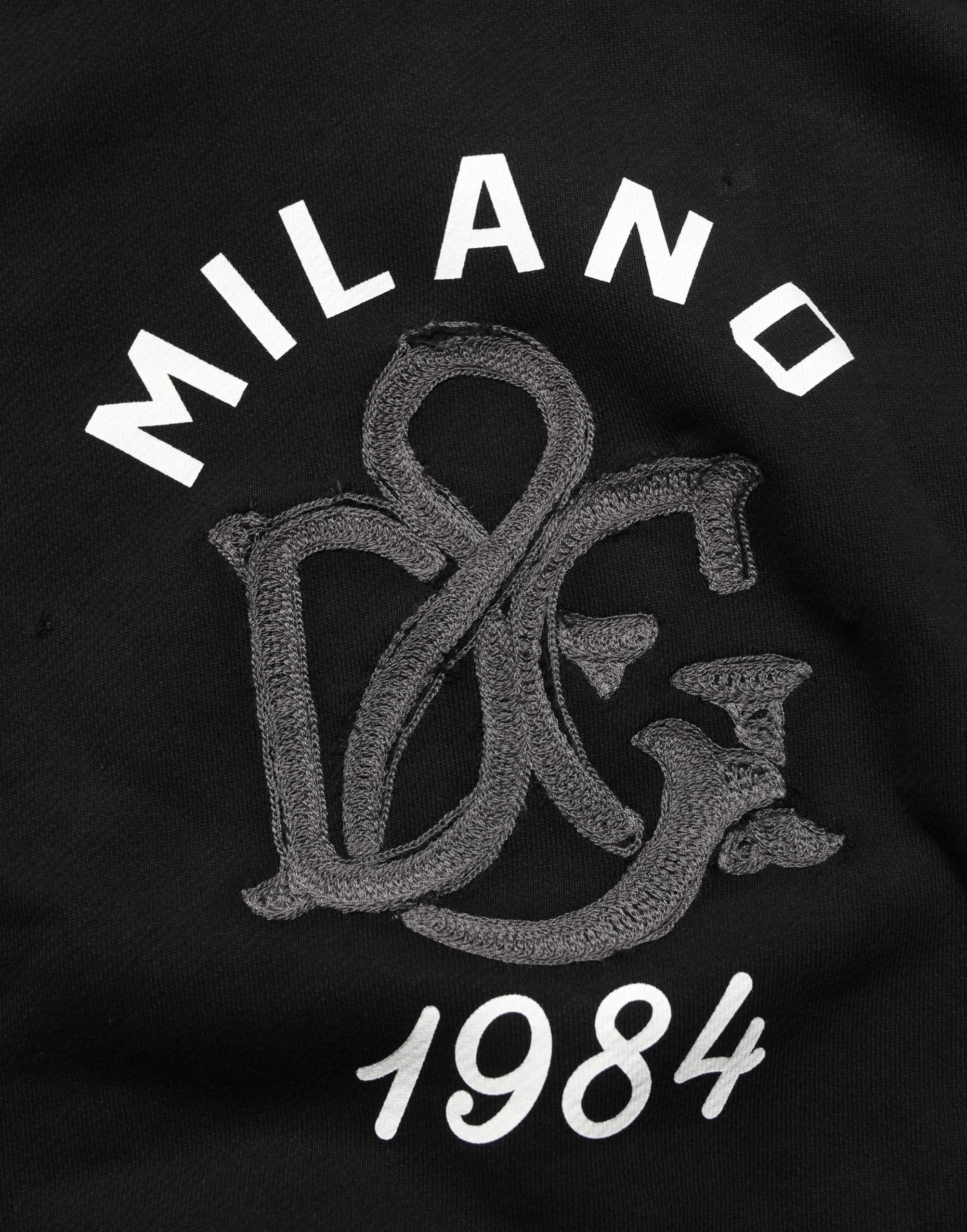 Dolce & Gabbana Φούτερ από 100% βαμβάκι σε Μαύρο