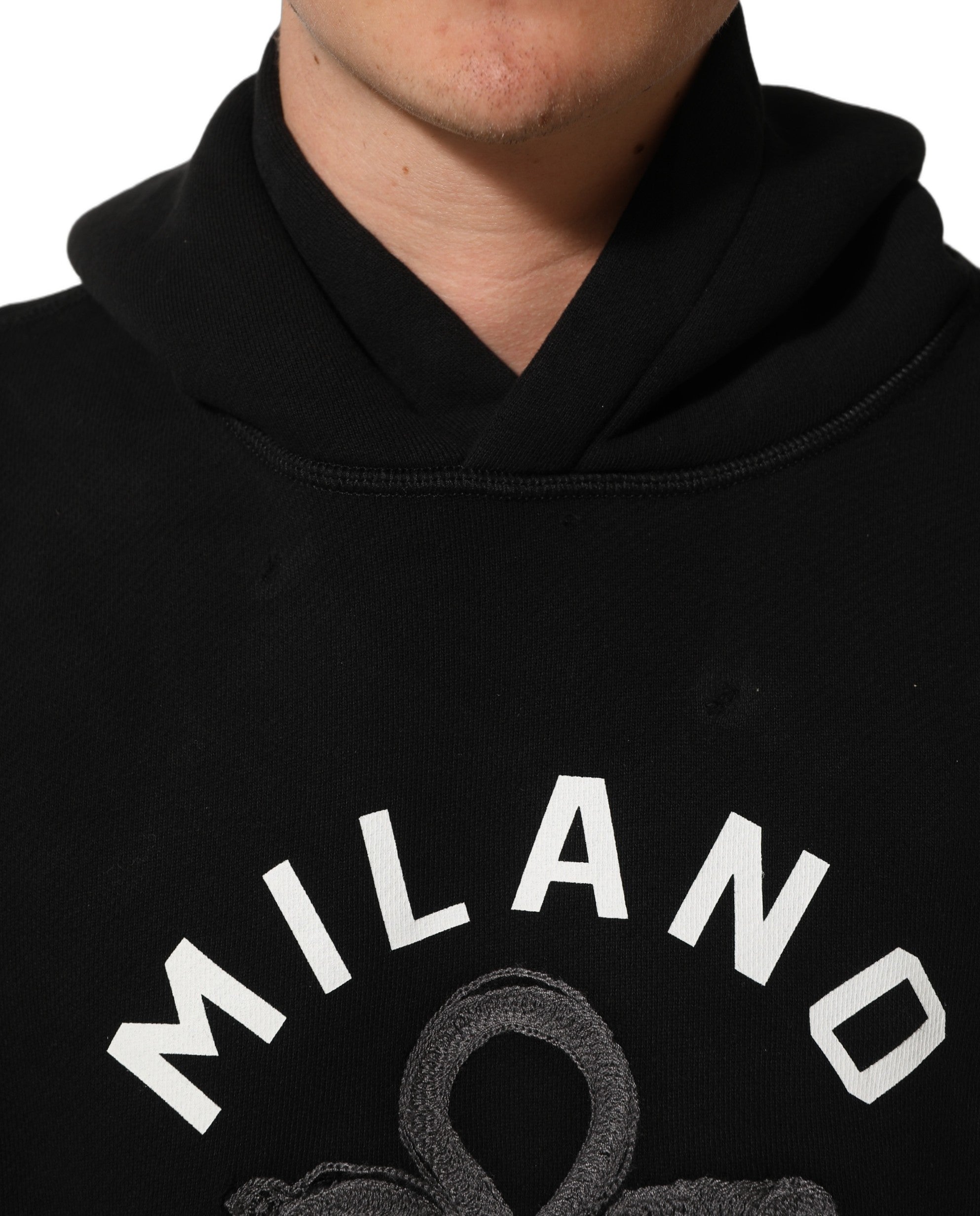 Dolce & Gabbana Φούτερ από 100% βαμβάκι σε Μαύρο