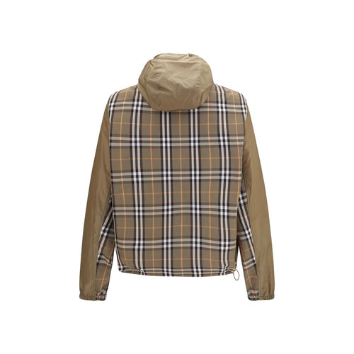 Burberry Μπουφάν από 100% Νάιλον σε Καφέ