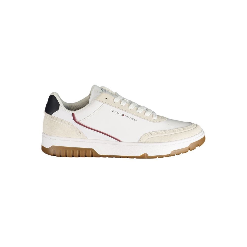 Tommy Hilfiger White Polyurethane Sneaker