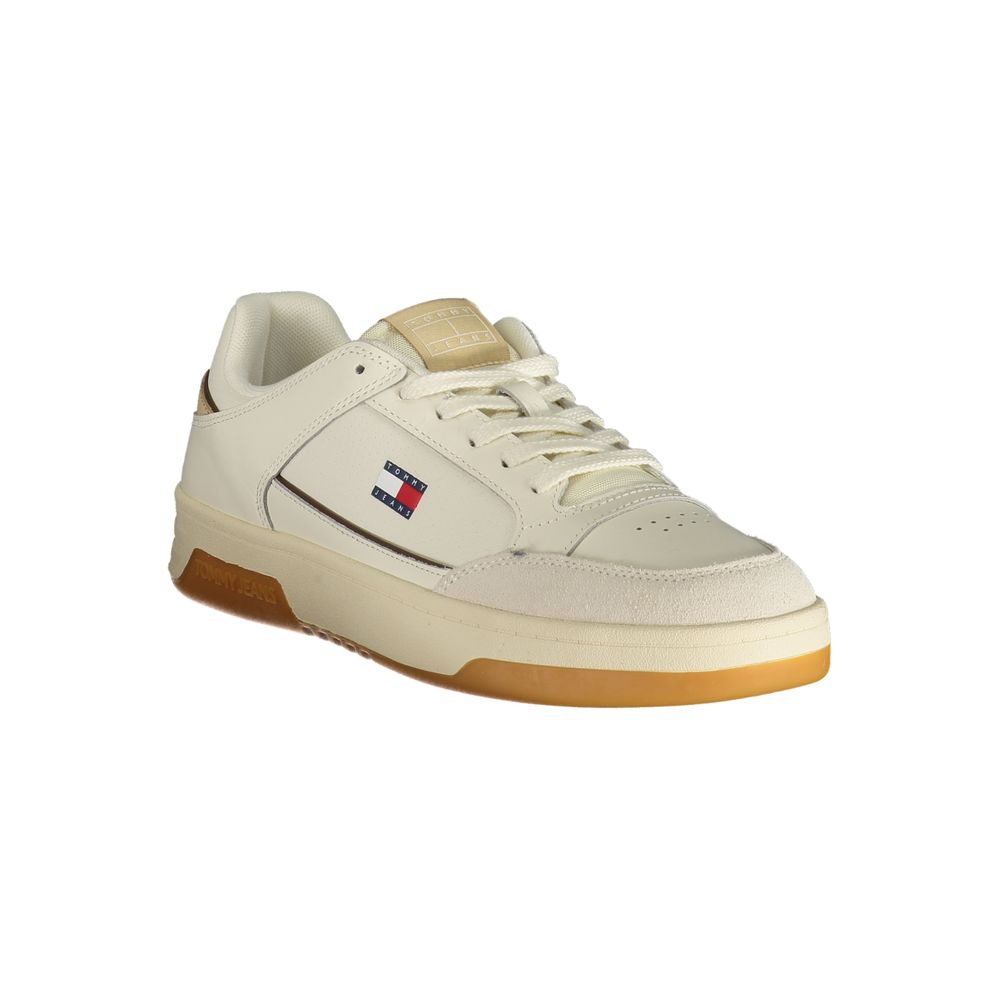 Tommy Hilfiger Λευκό Ανδρικό Sneaker από Πολυουρεθάνη