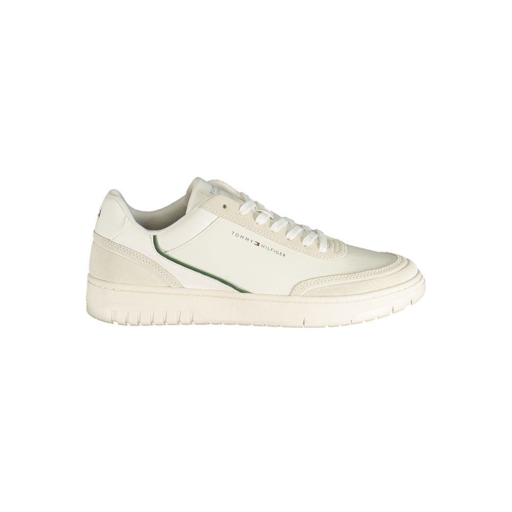 Tommy Hilfiger White Polyurethane Sneaker