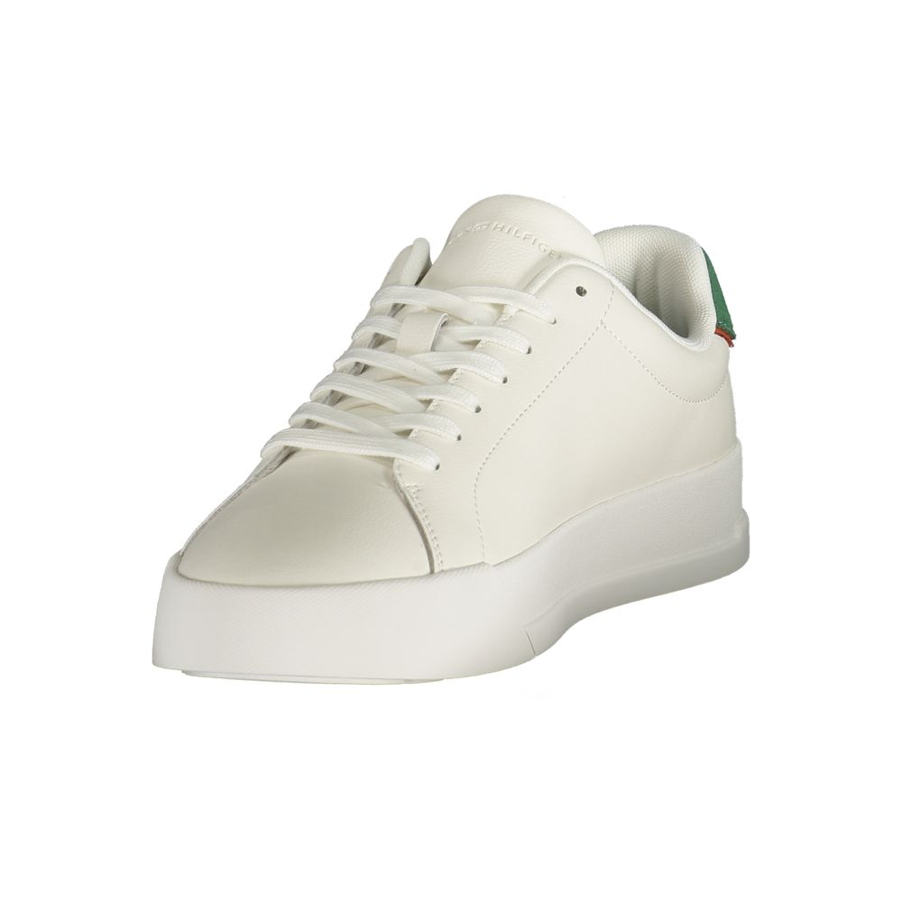 Tommy Hilfiger White Polyurethane Sneaker