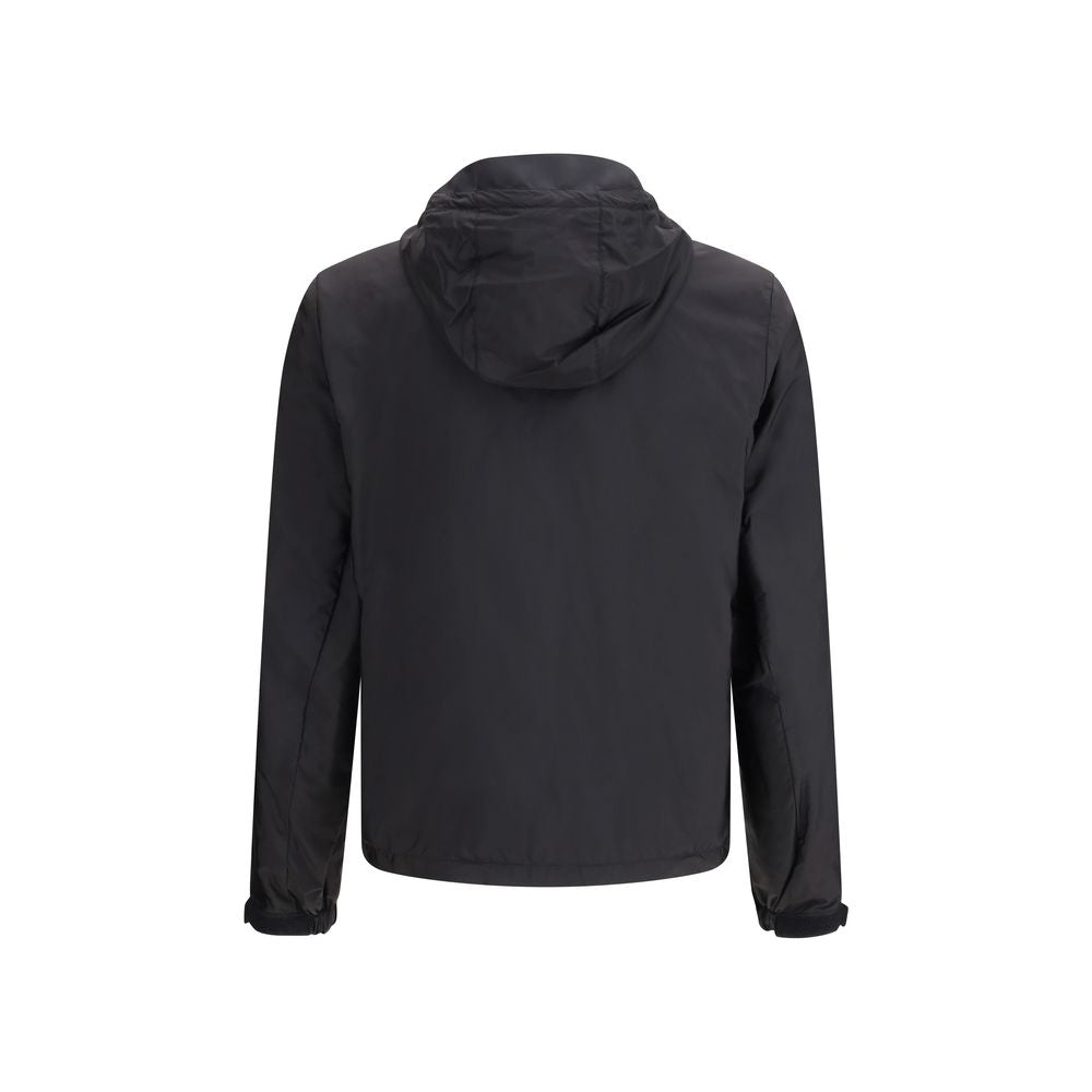 Prada Re-Nylon Κουκούλα Μπουφάν σε Μαύρο