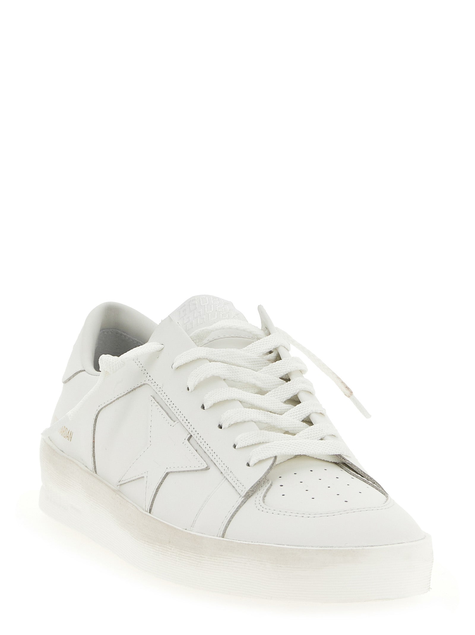 Golden Goose Δερμάτινα Sneakers 'Stardan' σε Λευκό