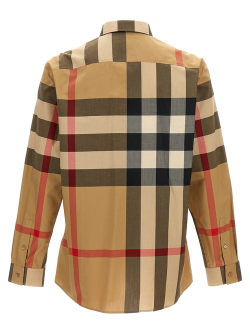 Burberry Πουκάμισο από 100% βαμβάκι σε Μπεζ