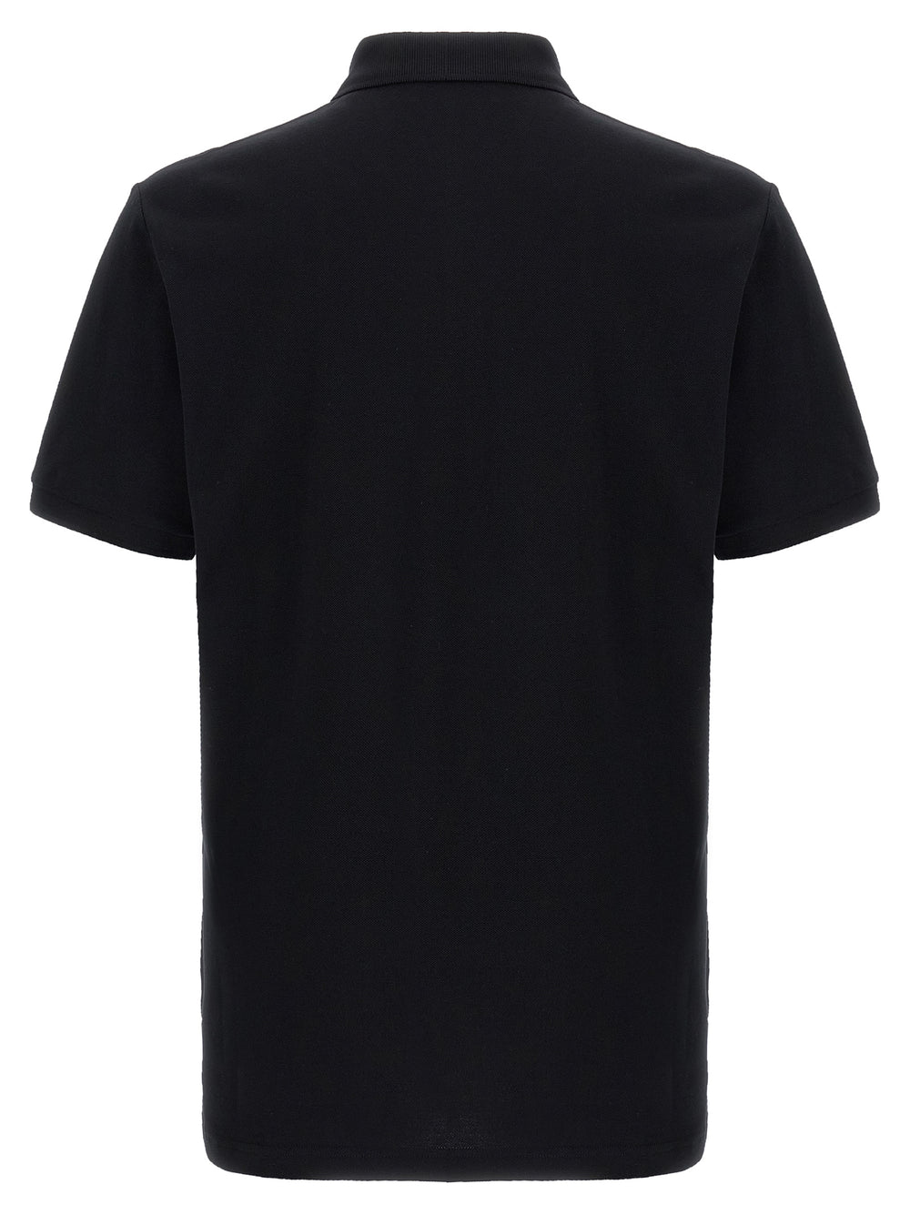 Black Cotton Polo Shirt