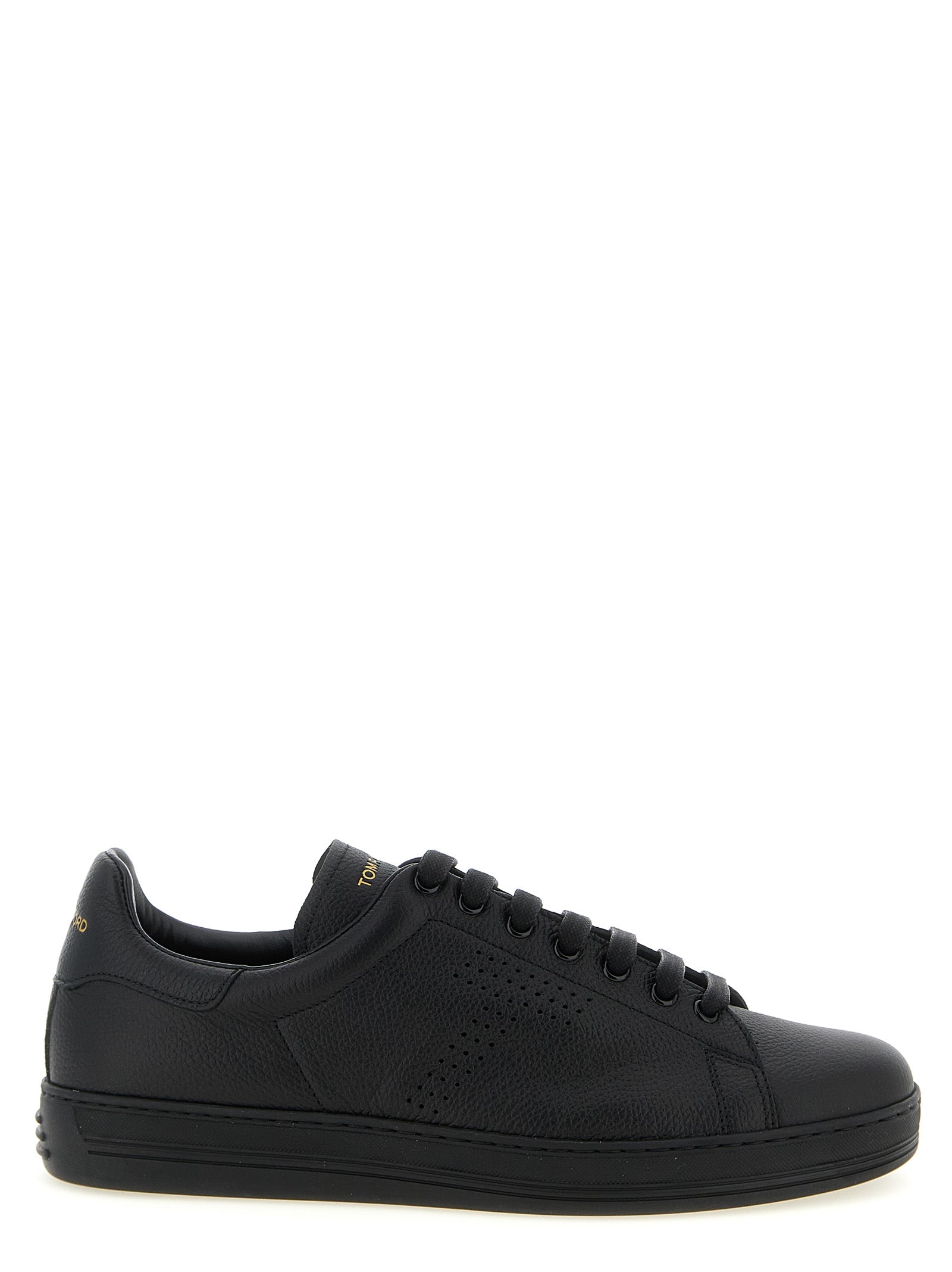 Tom Ford Δερμάτινα Sneakers Χαμηλής Κοπής σε Μαύρο