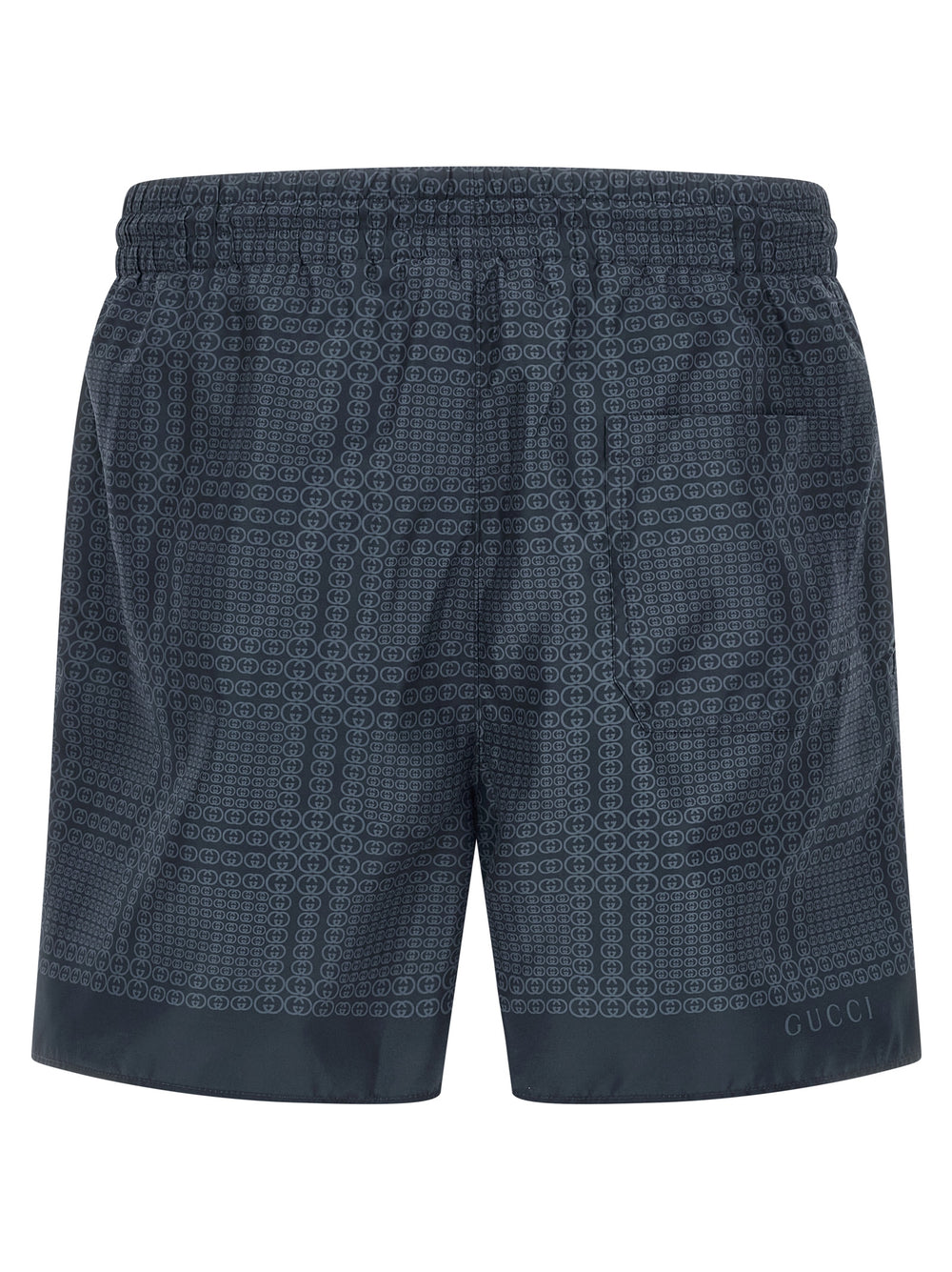 Blue Polyester Swim Shorts