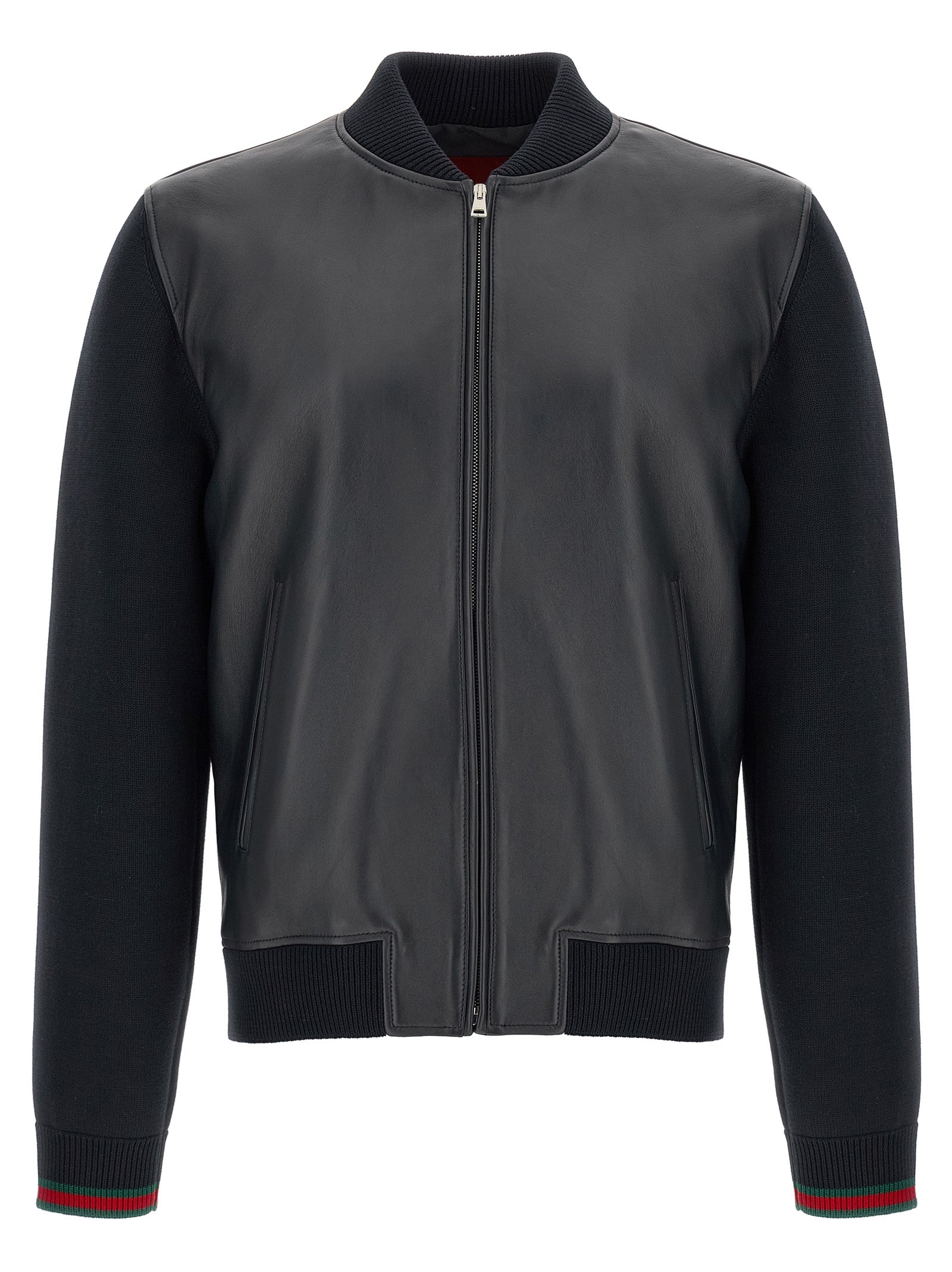 Blue Lamb Leather Leather Jacket
