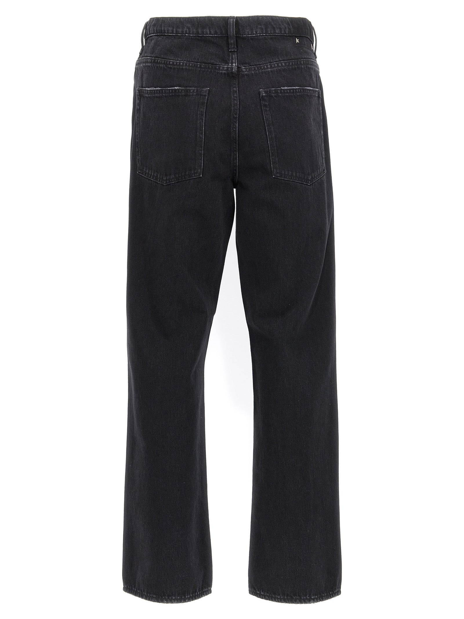 Golden Goose 100% Cotton Straight-Leg Jeans in Black