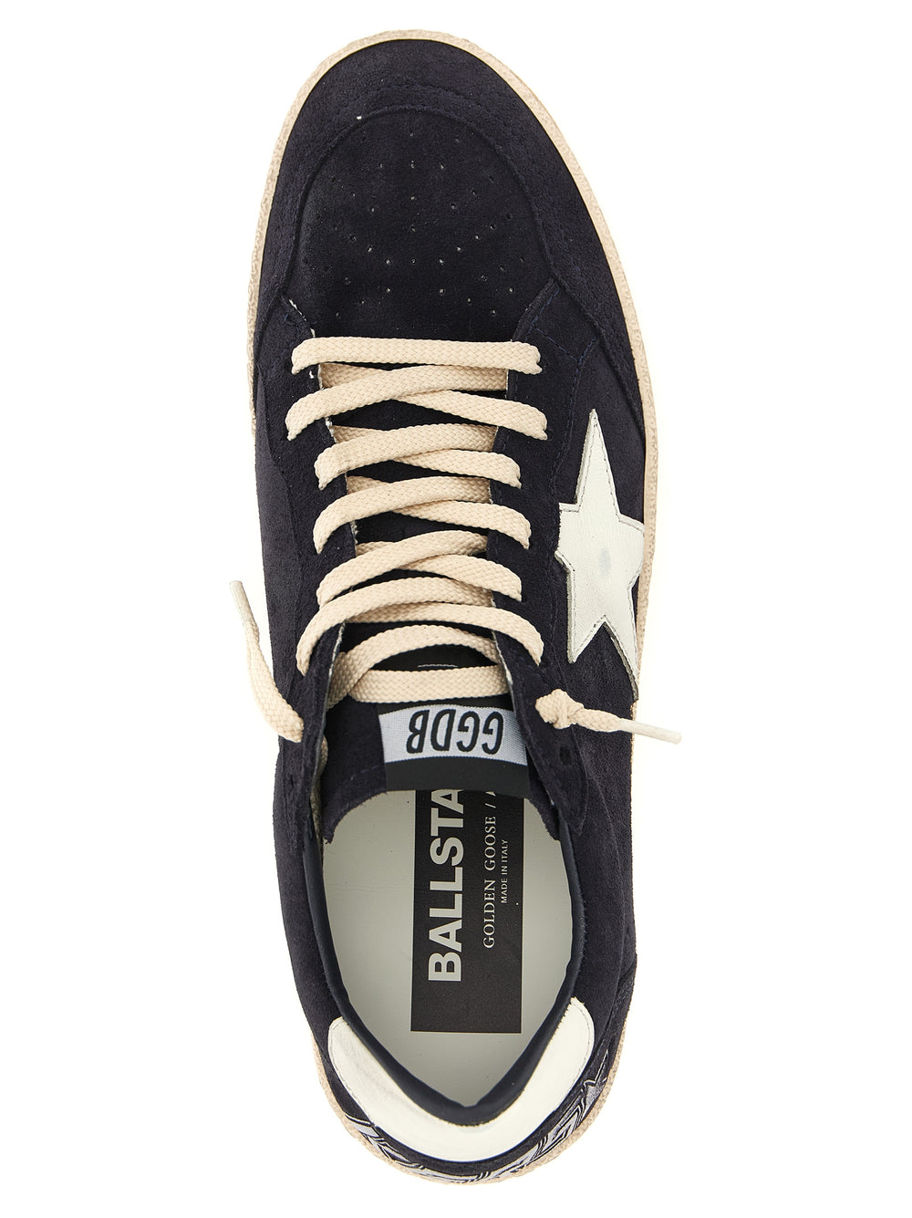 Golden Goose Ball Star Leather Sneakers in Blue
