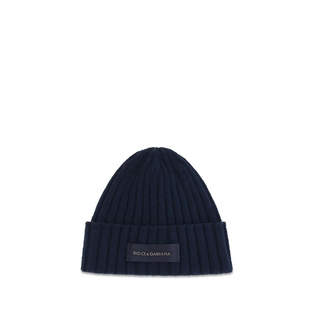 Dolce & Gabbana 100% Wool Beanie in Blue