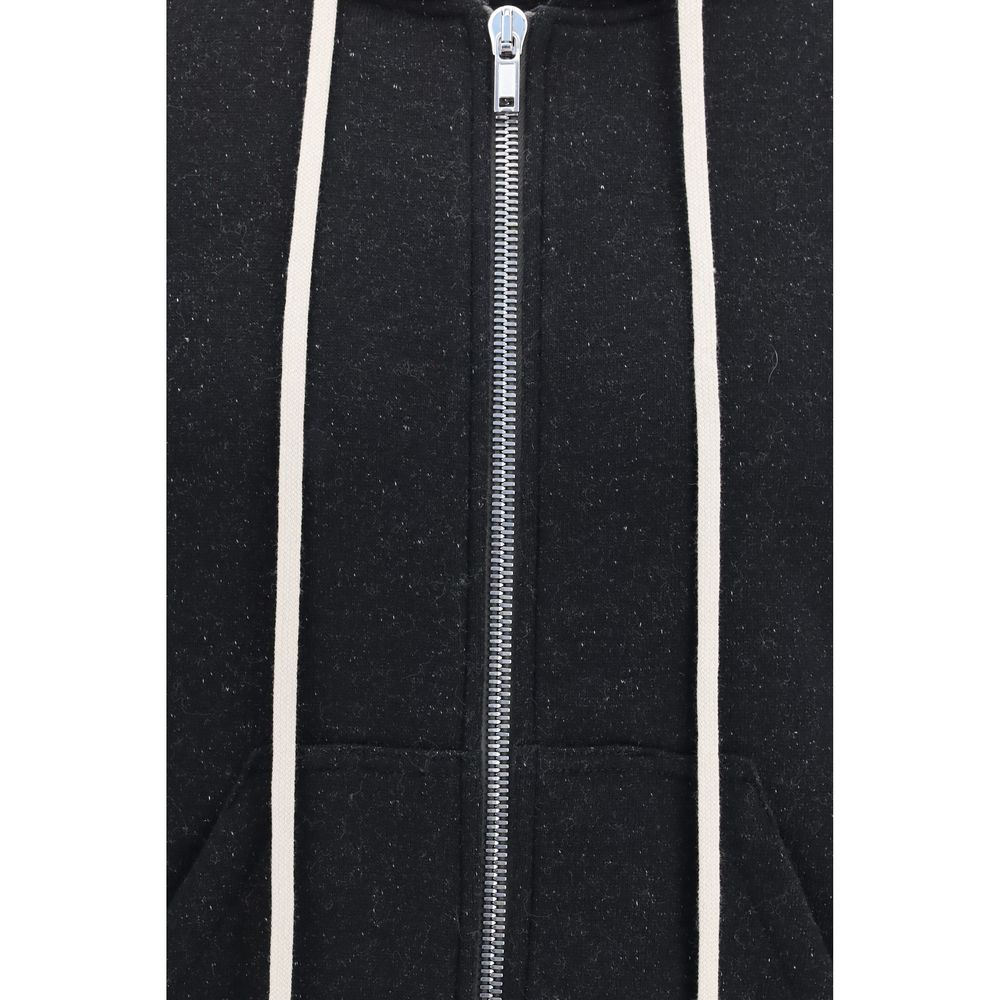 Rick Owens Wool Sweatshirt in Black