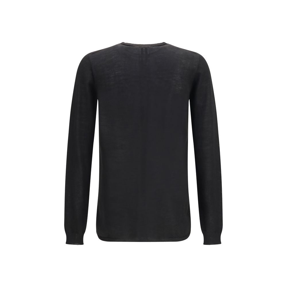 Rick Owens 100% Merino Wool Sweater in Black