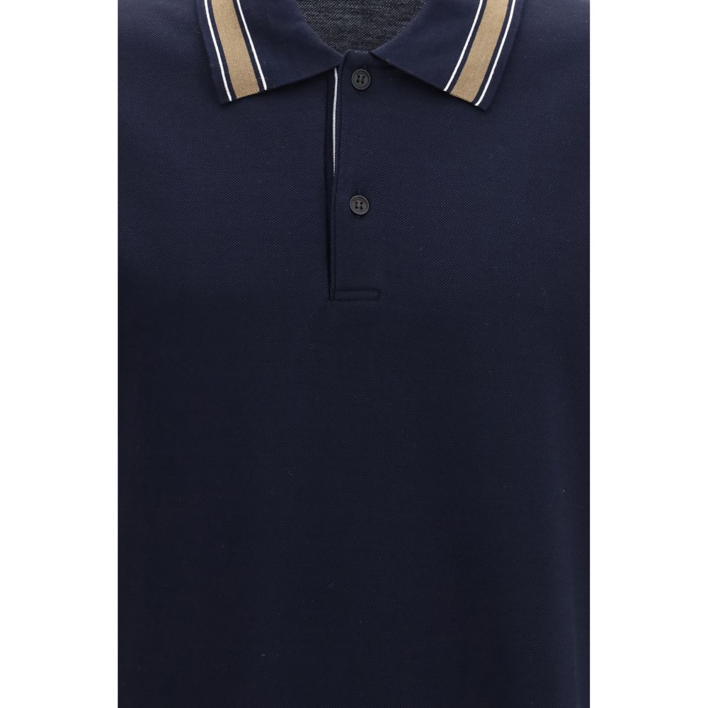 Ferragamo Βαμβακερό Polo από 100% βαμβάκι σε Μπλε