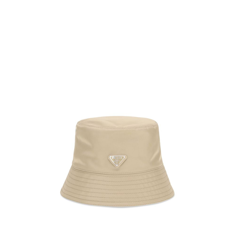 Prada Re-Nylon Bucket Hat in Beige