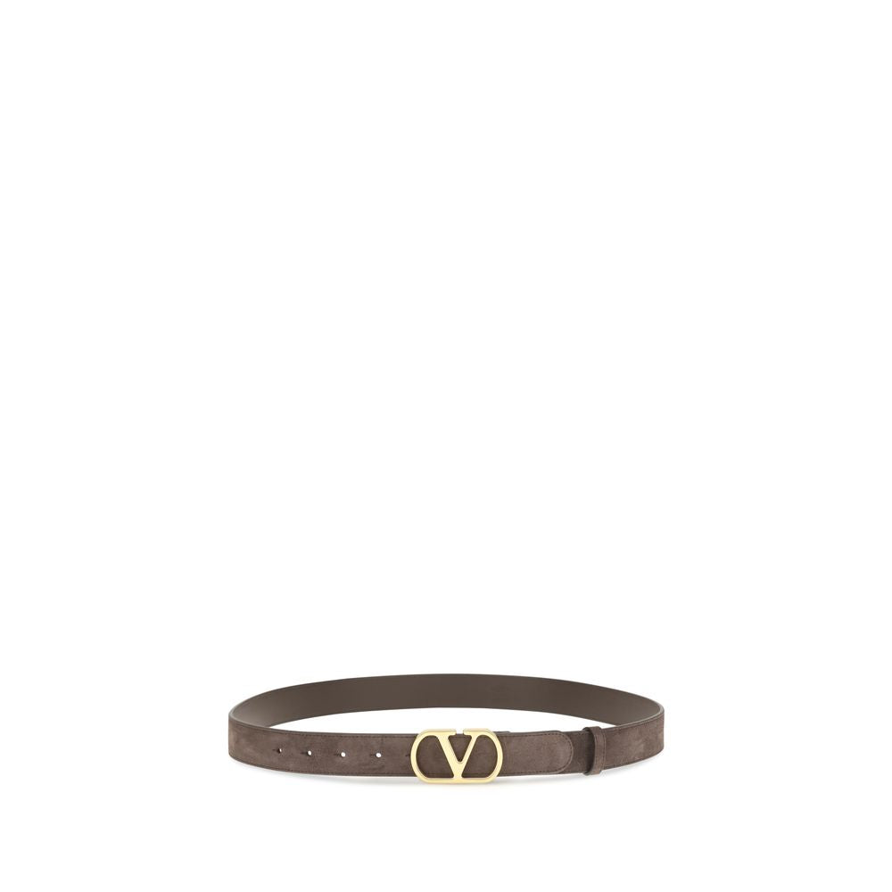 Valentino Garavani Calf Leather Belt in Brown