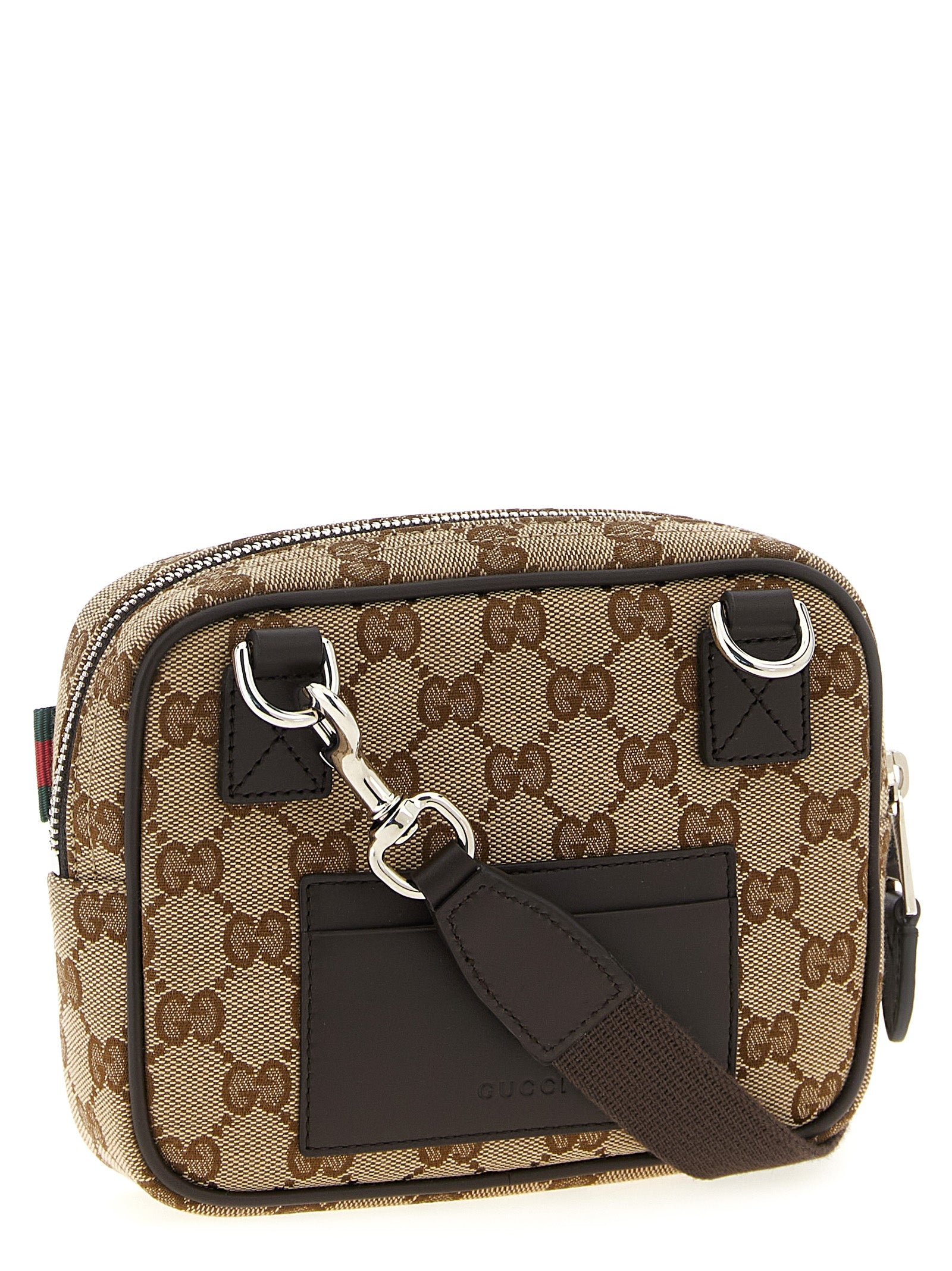 Gucci GG Fabric Crossbody Bag in Beige