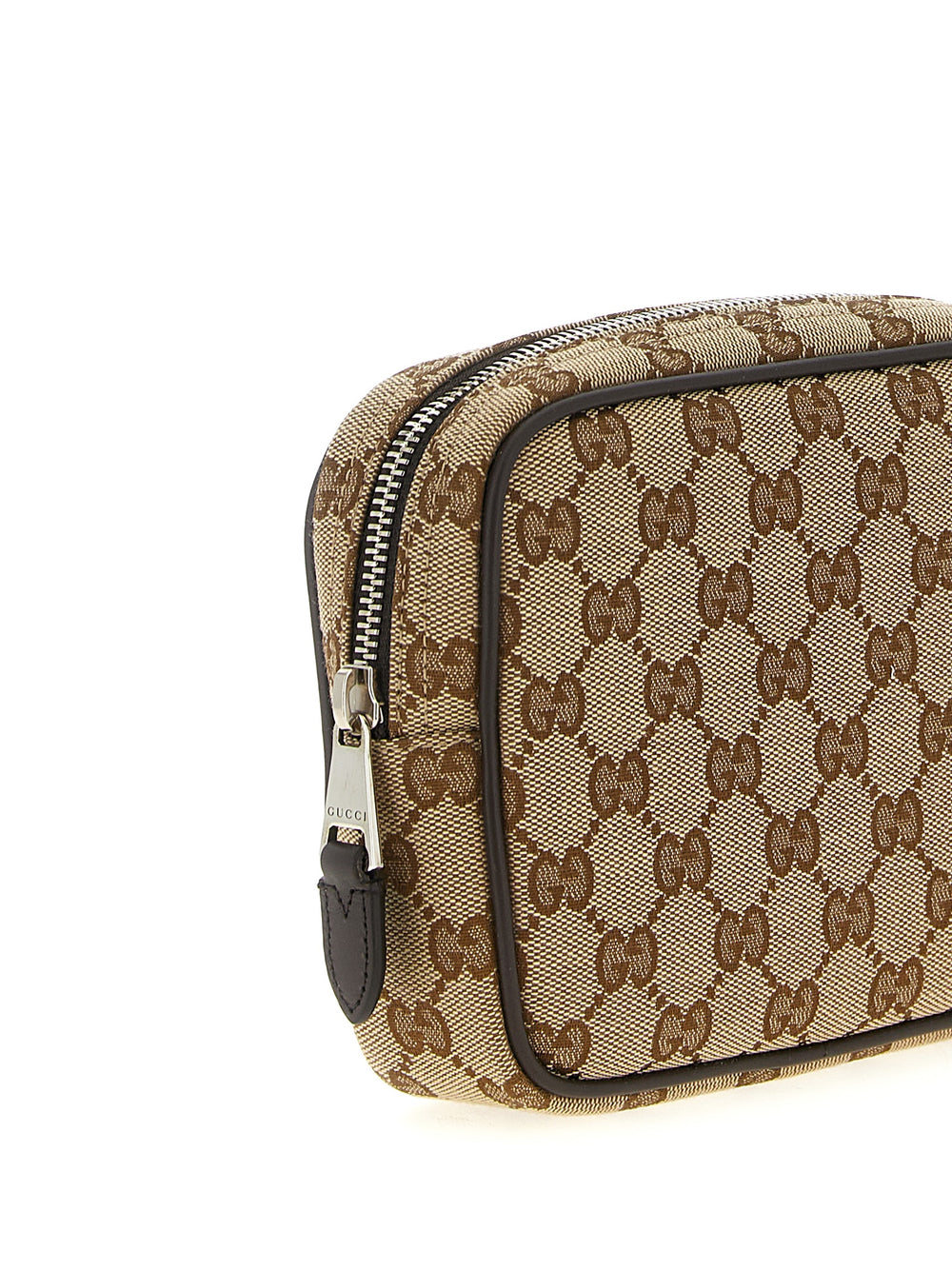 Gucci Τσάντα Ώμου από Ύφασμα GG σε Μπεζ