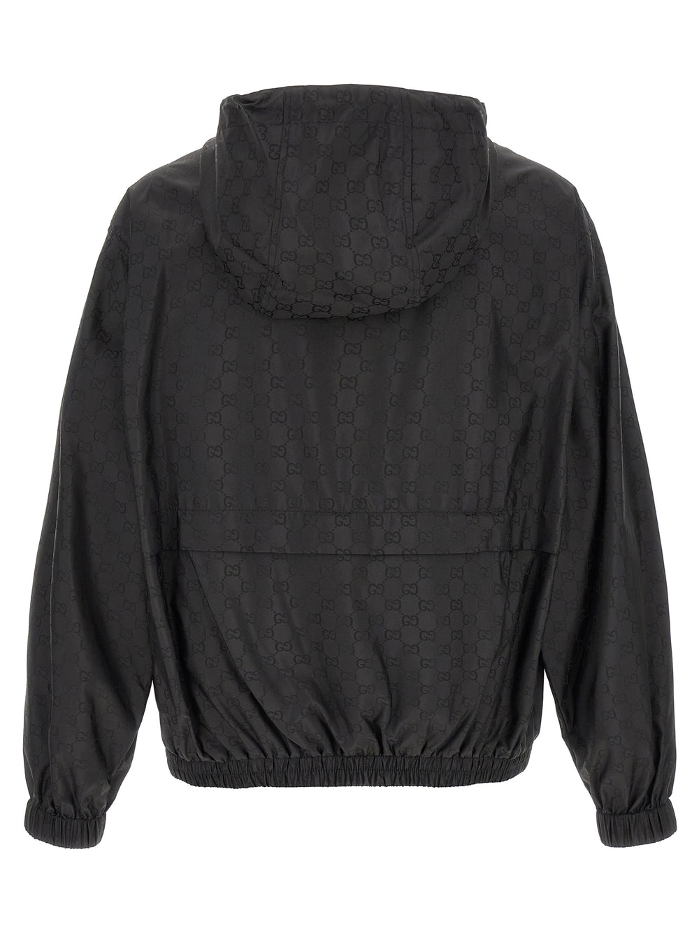 Gucci GG Jacquard Polyamide Shell Jacket in Black