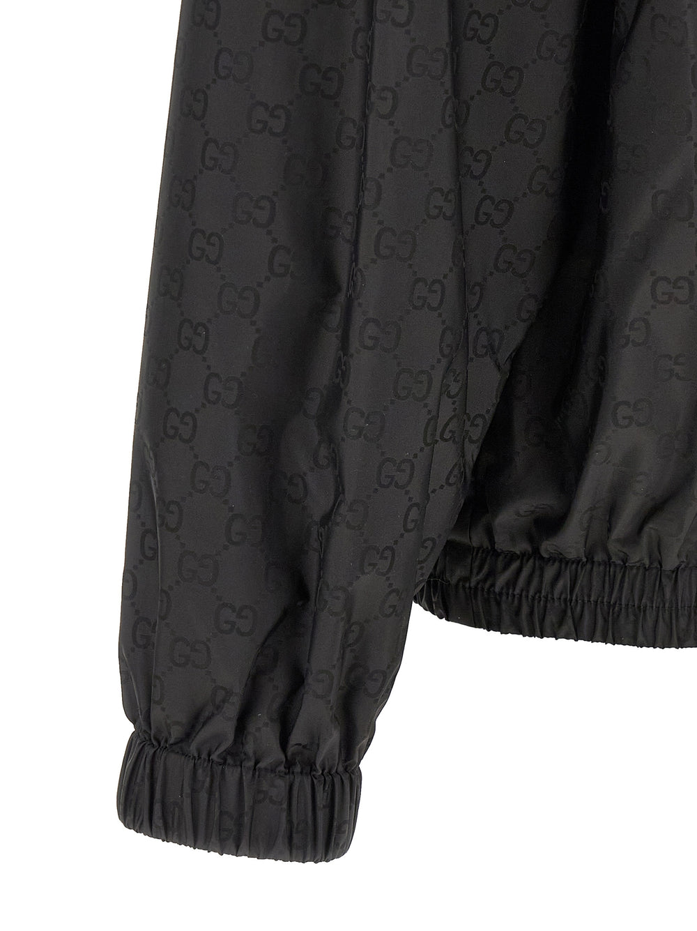 Gucci GG Jacquard Polyamide Shell Jacket in Black