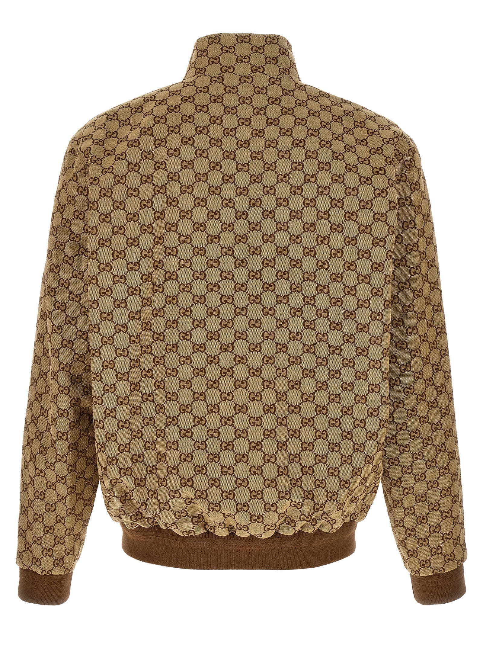 Gucci Βαμβακερό Μπουφάν Bomber σε Μπεζ