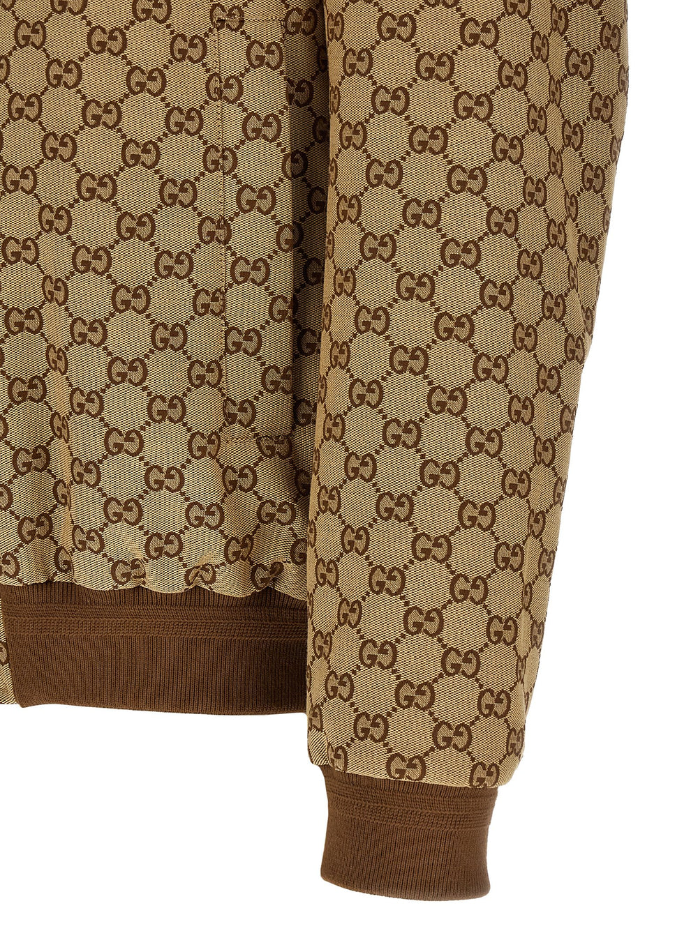 Gucci Cotton Bomber Jacket in Beige
