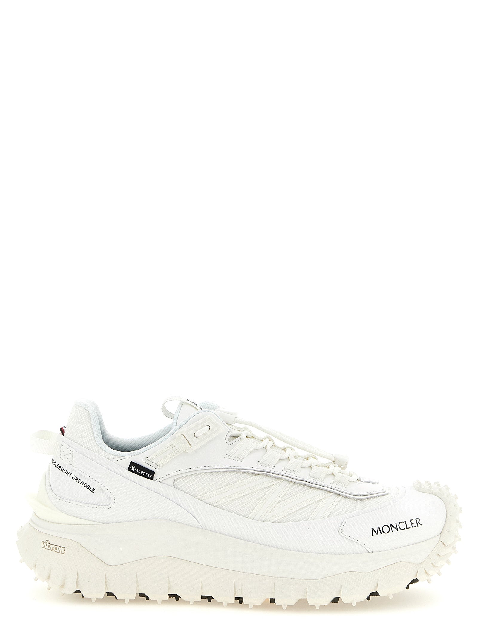 Moncler Trailgrip GTX Leather Sneakers in White