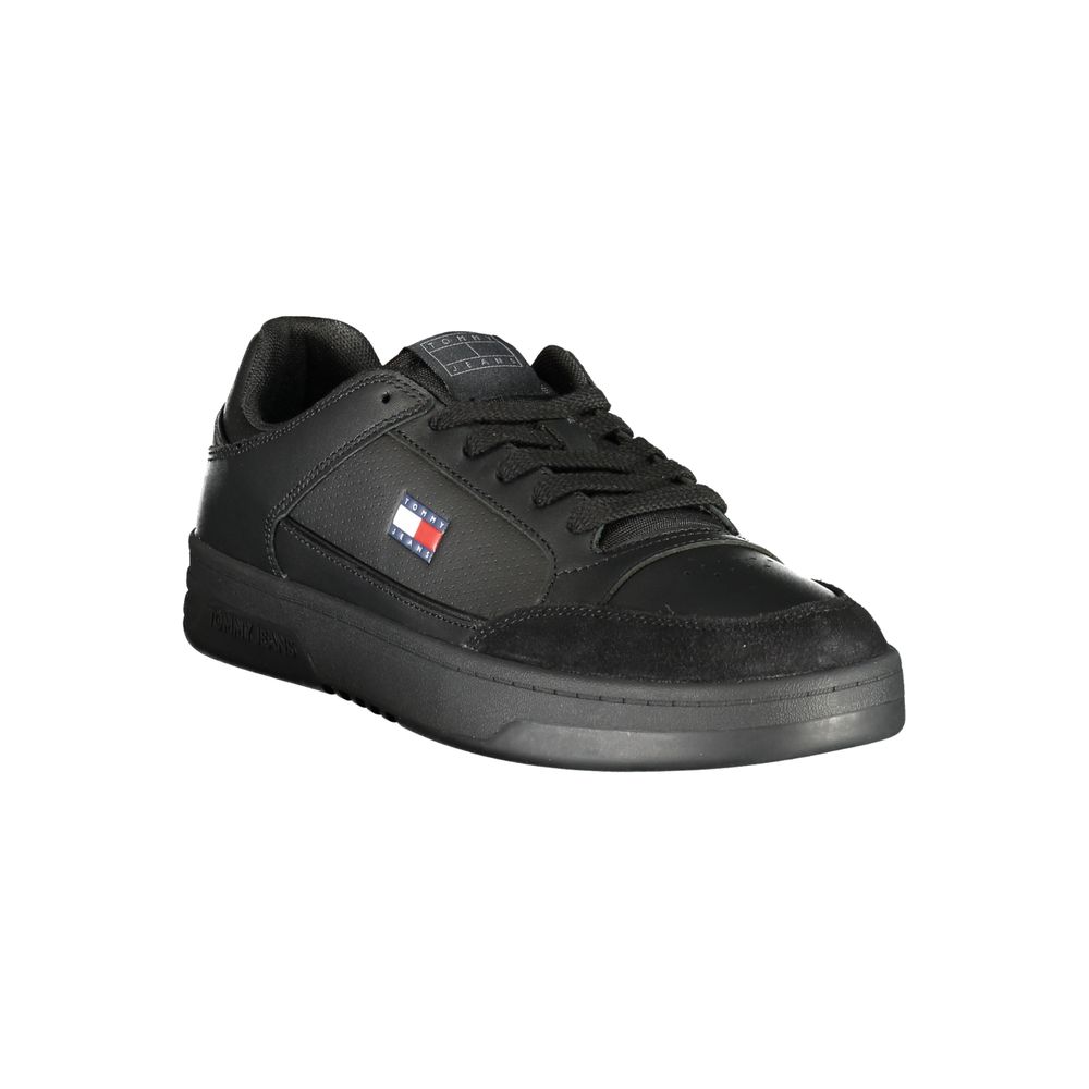 Tommy Hilfiger Μαύρο Sneaker από Πολυουρεθάνη