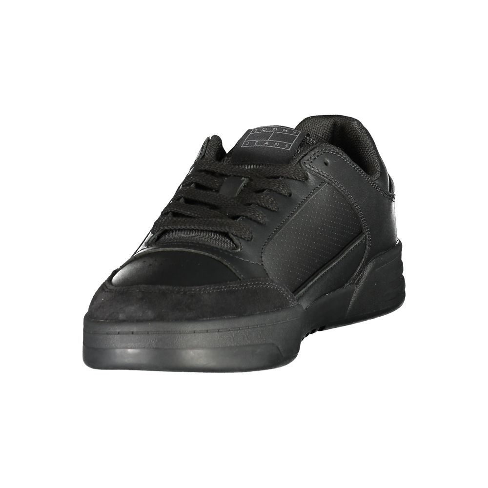 Tommy Hilfiger Μαύρο Sneaker από Πολυουρεθάνη