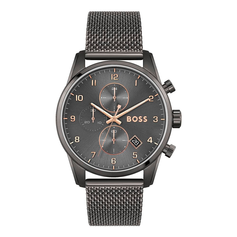 Hugo Boss Stainless Steel Chronograph Watch in Grey