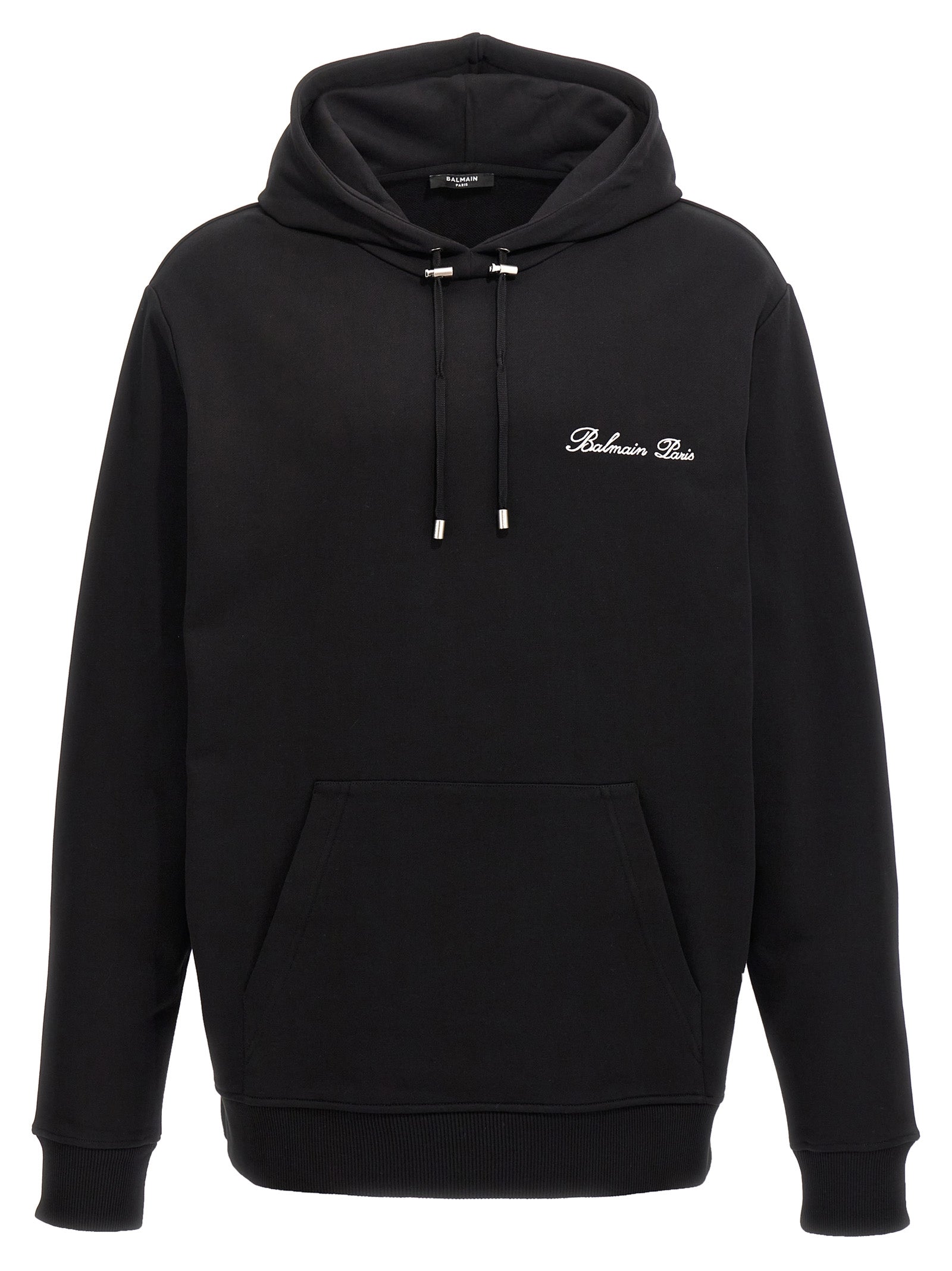 Balmain 100% Cotton Sweatshirt in Black