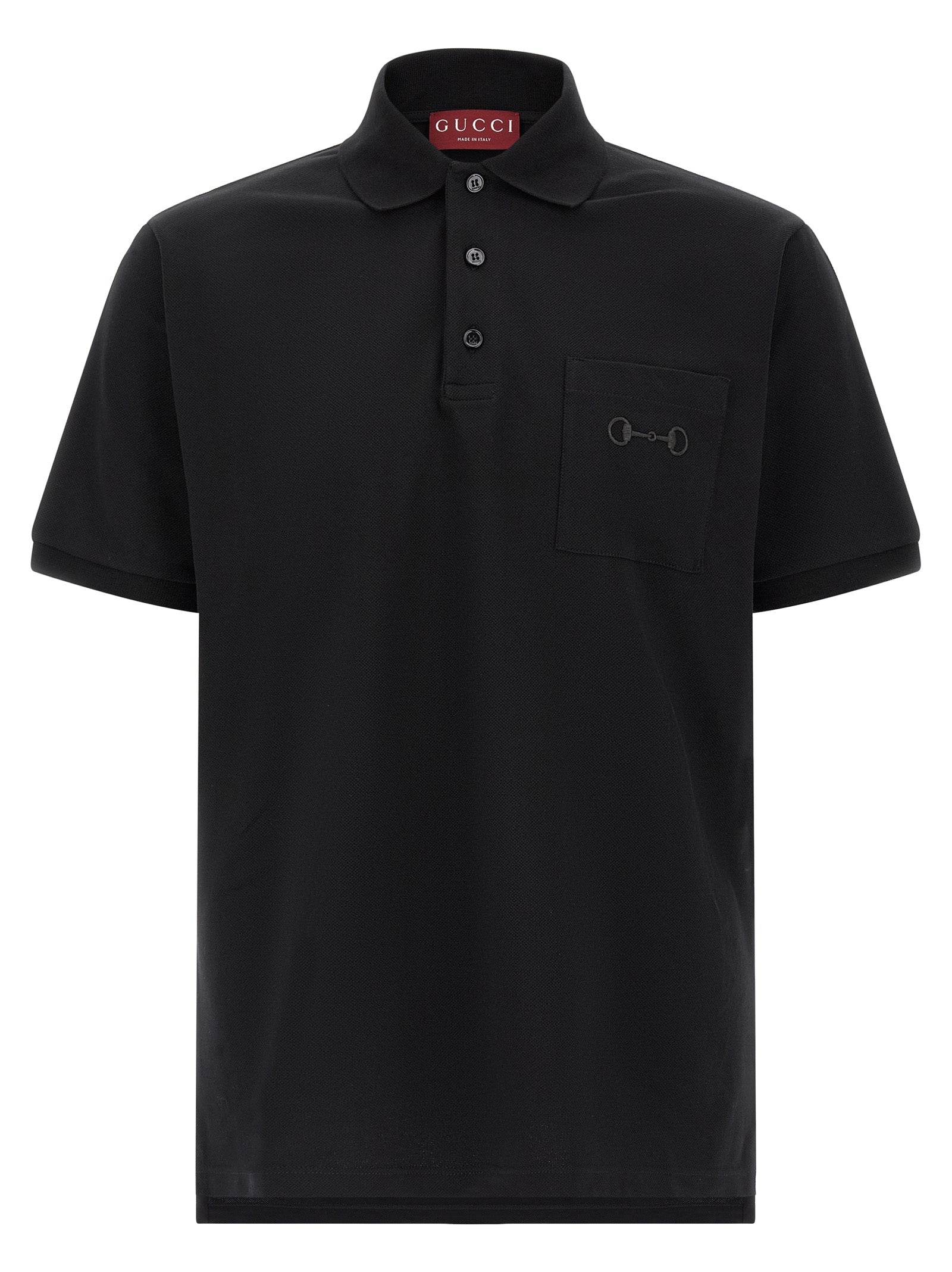 Gucci Βαμβακερό Polo σε Μαύρο