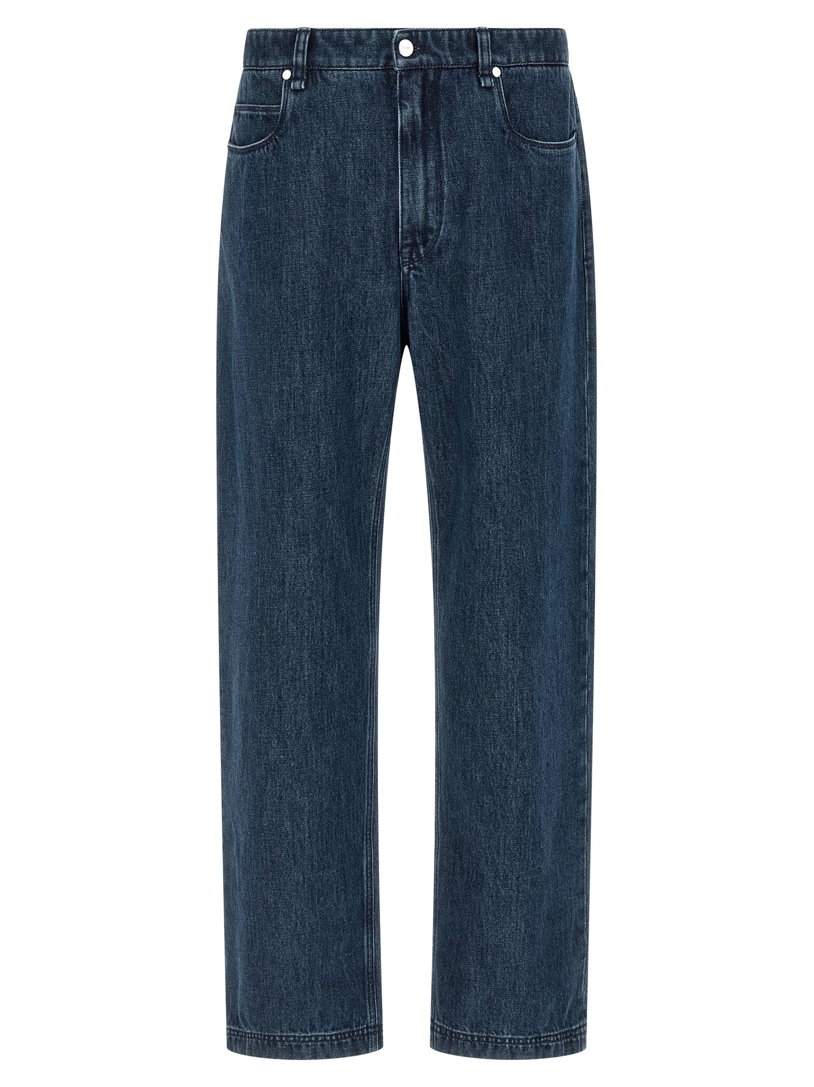 Fendi Cotton Flared Jeans in Blue